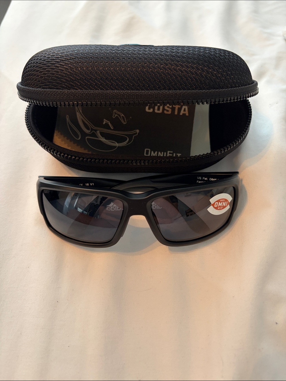 Costa Black Men's Sunglasses with Hard Zip Case